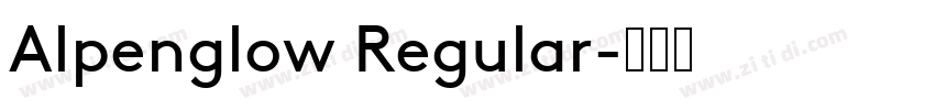 Alpenglow Regular字体转换